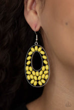 Load image into Gallery viewer, Paparazzi Earring ~ Beaded Shores - Yellow
