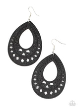 Load image into Gallery viewer, Paparazzi Belize Beauty - Black Earrings $5.00 Jewellery. Free Shipping!
