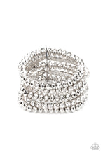 Load image into Gallery viewer, Paparazzi Best of LUXE - White Bracelet March 2021 Life Of the Party Bracelet
