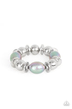 Load image into Gallery viewer, Paparazzi Big League Luster Silver Beads Bracelet. Iridescent Jewelry. Subscribe &amp; Save.
