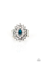 Load image into Gallery viewer, Blooming Fireworks Blue Ring Paparazzi Accessories $5 Jewelry
