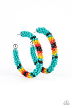 Load image into Gallery viewer, Paparazzi Earring ~ Bodaciously Beaded - Blue Seed Beads Earring
