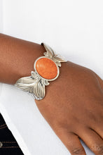 Load image into Gallery viewer, Paparazzi Bracelet ~ Born to Soar - Orange Cuff Bracelet
