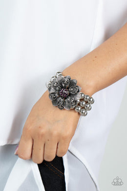 Botanical Bravado Purple Bracelet Paparazzi Accessories $5 Jewelry. Get Free Shipping