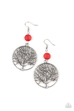 Load image into Gallery viewer, Bountiful Branches - Red Earrings Paparazzi Accessories
