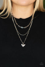 Load image into Gallery viewer, Paparazzi Bountiful Butterflies - White Butterfly Necklace
