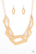 Load image into Gallery viewer, Break The Mold - Gold Necklace Paparazzi Accessories 2020 Convention Necklace
