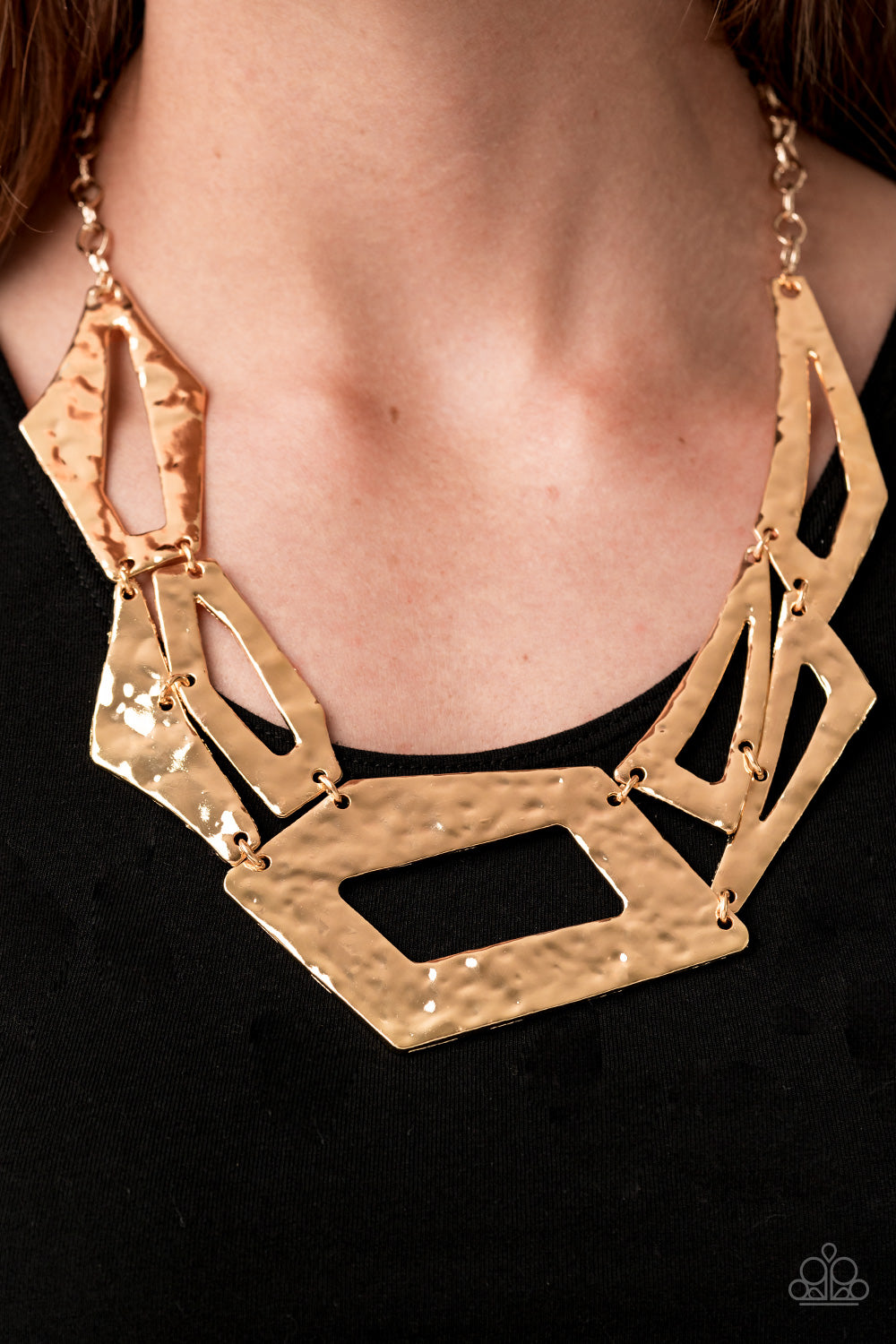 Paparazzi Break The Mold - Gold Necklace for a knowckout look