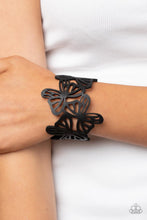Load image into Gallery viewer, Paparazzi Butterfly Breeze - Black Bracelet. Get Free Shipping. #P9UR-BKXX-550XX

