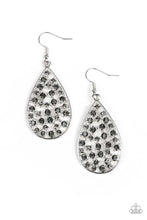 Load image into Gallery viewer, Paparazzi Earring ~ Call Me Ms. Universe - Silver Teardrop Paparazzi Earrings
