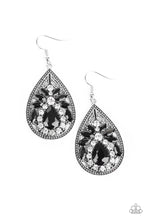 Load image into Gallery viewer, Paparazzi Candlelight Sparkle - Black Earrings
