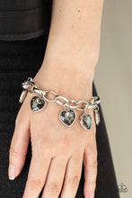 Load image into Gallery viewer, Paparazzi Bracelet ~ Candy Heart Charmer - Silver Heart Bracelet

