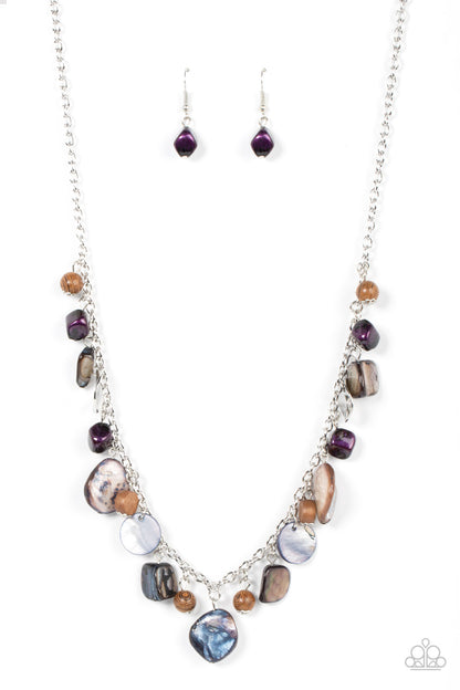 Paparazzi Caribbean Charisma Purple Necklace. #P2SE-PRXX-227XX. Subscribe & Save. Shell Rock
