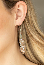 Load image into Gallery viewer, Paparazzi Earring ~ Celestial Chandeliers - Brown
