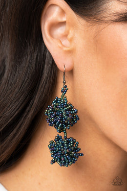 Celestial Collision Multi Oil Spill Seed Beads Earrings Paparazzi. #P5ST-MTXX-045XX. Free Shipping!