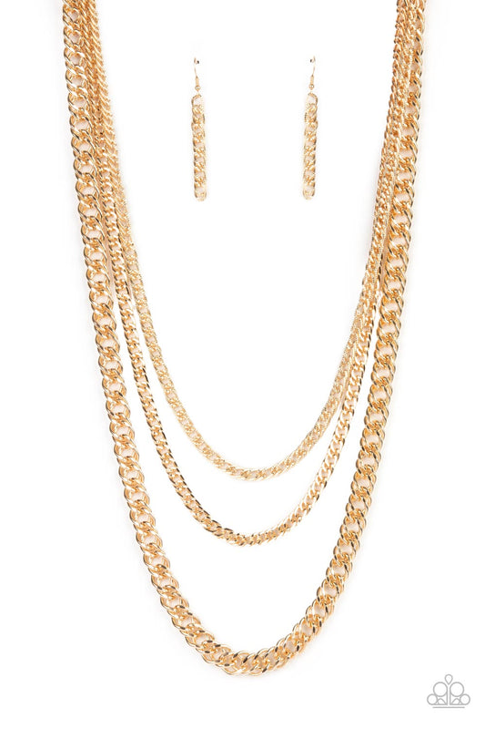 Chain of Champions - Gold Necklace Paparazzi Accessories