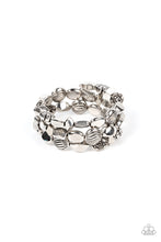 Load image into Gallery viewer, Charmingly Cottagecore Silver Coil Wire Bracelet Paparazzi Accessories. Subscribe &amp; Save!
