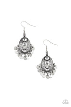 Load image into Gallery viewer, Chime Chic Silver Earring Paparazzi Accessories at AainaasTreasureBox. Get Free Shipping! 
