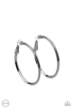 Load image into Gallery viewer, City Classic - Black Earring Clip-On Hoop Paparazzi Accessories
