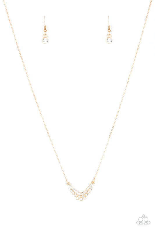 Classically Classic - Gold Necklace Paparazzi Accessories Dainty $5 Jewelry