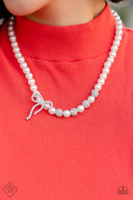 Load image into Gallery viewer, Paparazzi Classy Cadenza White Necklace. Subscribe &amp; Save. $5 Pearl Necklace. #P2ST-WTXX-131LD
