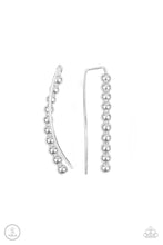 Load image into Gallery viewer, Climb On Silver Earrings Paparazzi Accessories $5.00 Ear Climbers. Free Shipping! #P5PO-CRSV-184XX

