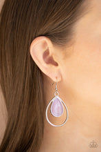 Load image into Gallery viewer, Paparazzi Earring ~ Color Me Cool - Purple Cat&#39;s Eye Earring

