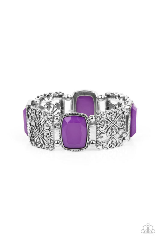 Colorful Coronation - Purple Bracelet Paparazzi Accessories