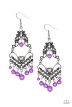 Load image into Gallery viewer, Paparazzi Earring ~ Colorfully Cabaret - Purple
