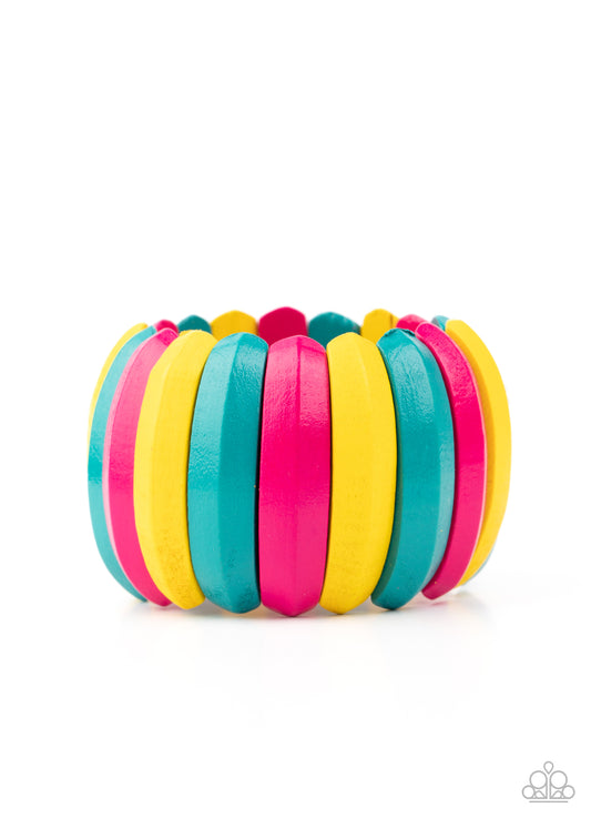 Colorfully Congo - Multi Bracelet Paparazzi Accessories. Get Free Shipping!