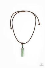 Load image into Gallery viewer, Comes Back ZEN-fold Green Necklace Paparazzi Accessories. Get Free Shipping. #P2UR-GRXX-037XX
