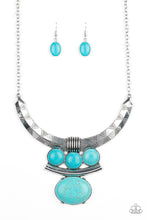 Load image into Gallery viewer, Commander In CHIEFETTE - Blue Necklace Paparazzi Accessories
