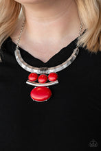 Load image into Gallery viewer, Paparazzi Commander In CHIEFETTE Red Necklace. Subscribe &amp; Save. #P2SE-RDXX-250XX
