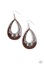 Load image into Gallery viewer, Paparazzi Earring ~ Compliments To The CHIC - Brown
