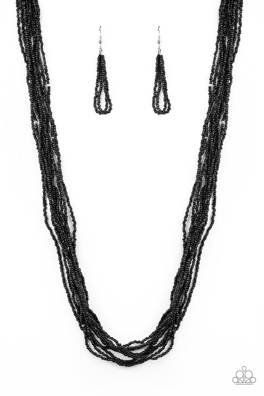 Paparazzi Necklace ~ Congo Colada - Black Seed Beads Necklace