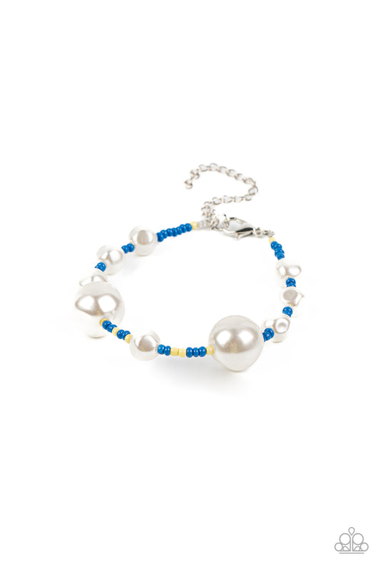 Paparazzi Contemporary Coastline Blue Bracelet. Get Free Shipping. #P9DA-BLXX-100GV 