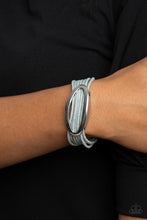 Load image into Gallery viewer, Corded Couture Silver Magnetic Closure Bracelet Paparazzi Accessories. #P9SE-SVXX-096XX

