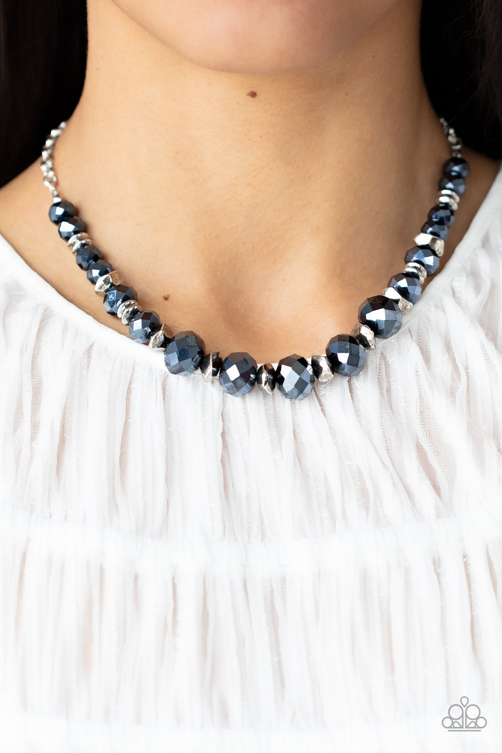 Cosmic Cadence Blue Necklace Paparazzi Accessories