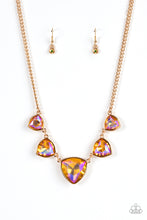 Load image into Gallery viewer, Paparazzi Cosmic Constellations Gold Necklace. #P2SE-GDXX-104XX. Subscribe &amp; Save.
