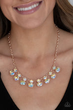 Load image into Gallery viewer, Paparazzi Necklace ~ Cosmic Countess - Rose Gold - July 2021 Life Of the Party

