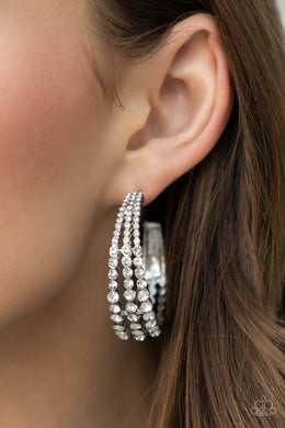 Paparazzi Cosmopolitan Cool White $5 Earrings. Subscribe & Save! Empower Me Pink exclusive jewelry.