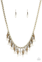 Load image into Gallery viewer, Paparazzi Necklace ~ Cosmopolitan Couture - Brass and Pearl Necklace
