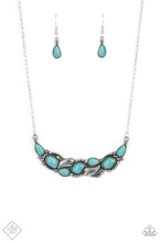 Load image into Gallery viewer, Paparazzi Cottage Garden Turquoise Blue Stone Dainty Necklace 
