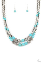 Load image into Gallery viewer, Paparazzi Country Road Trip Blue Necklace. Subscribe &amp; Save. Turquoise Blue Stone $5 Jewelry
