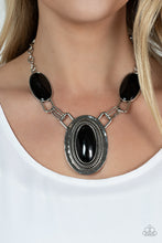 Load image into Gallery viewer, Paparazzi Count to TENACIOUS - Black Necklace Paparazzi Accessories Statement Necklace
