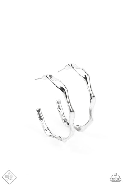 Coveted Curves - Silver Hoop June 2021 Fashion Fix Earring Hoop
