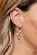 Load image into Gallery viewer, Paparazzi Earring ~ Coveted Curves - Silver Hoops June 2021 Fashion Fix
