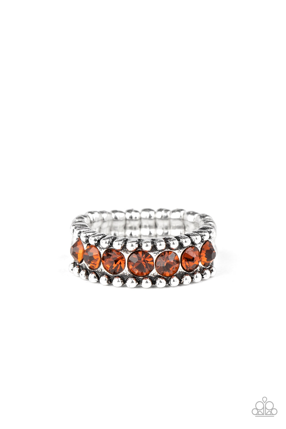 Crank It Up Brown Ring Paparazzi Accessories. Subscribe & Save. #P4RE-BNXX-155XX