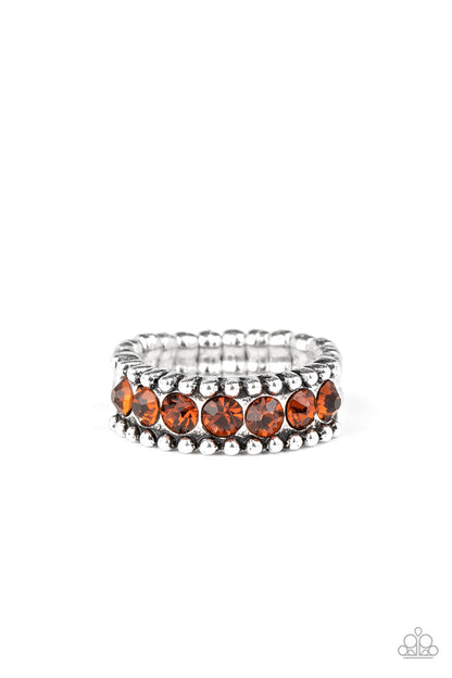 Crank It Up Brown Ring Paparazzi Accessories. Subscribe & Save. #P4RE-BNXX-155XX