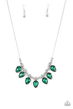 Load image into Gallery viewer, Paparazzi Crown Jewel Couture Green Necklace with Earrings. #P2RE-GRXX-239XX. Get Free Shipping!
